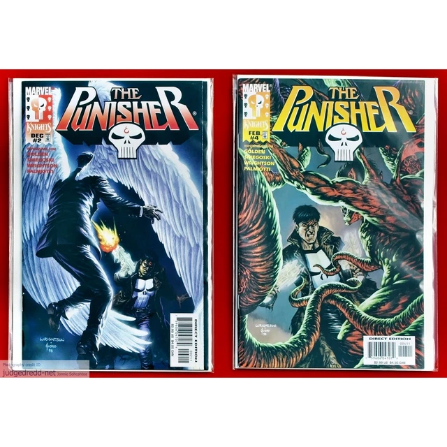 The Punisher # 9 10 Marvel Knights   2 Comic Books Bag and Board Vol 2 (Lot 2083