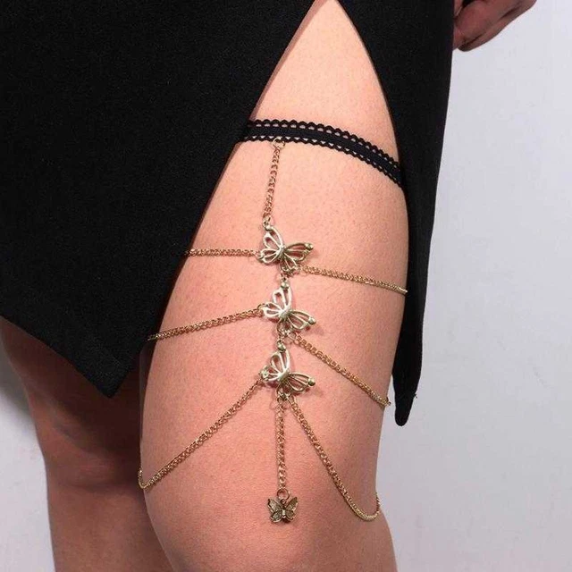 Leg Ring Multilayer Comfy Long Lasting Long Thigh Chain Accessory