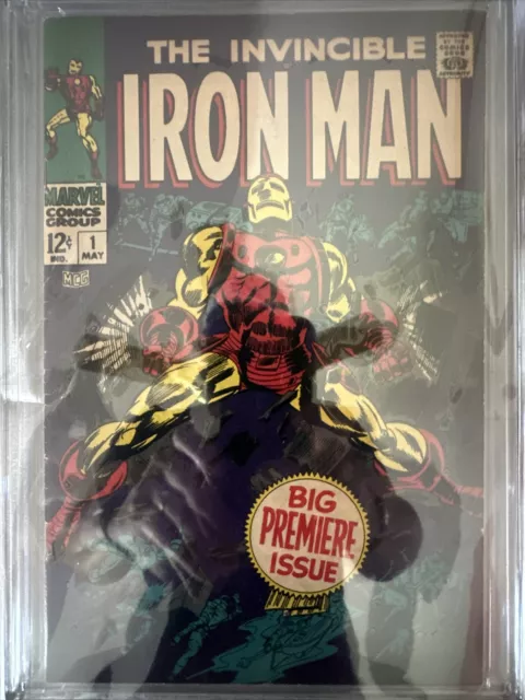 ⭐️NICE!!⭐️1968 Marvel The Invincible Iron Man #1 Silver Age First Issue CGC 6.0
