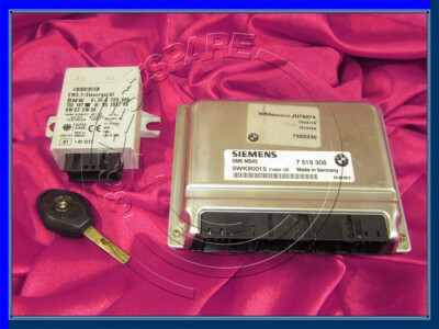 BMW SERIE 3 5 X5 E46 E39 E53 2.5i M54 MOTORE ECU Set DME MS43 EWS CHIAVE DI ACCENSIONE 