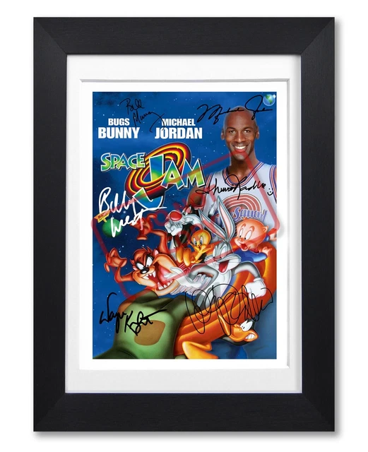 SPACE JAM MOVIE Cast Signed Poster Print Photo Autograph 1996 Film Gift