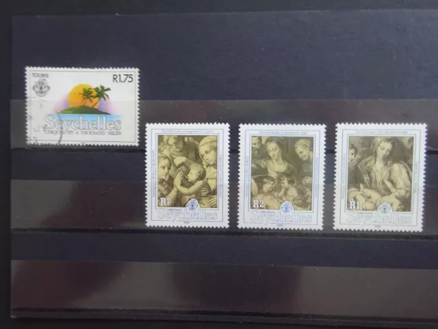Briefmarken seychelles steckkarte 305