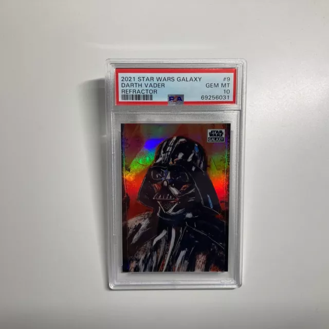 Darth Vader 2021 Topps Chrome Star Wars Galaxy Refractor Card #9 PSA 10 GEM MINT