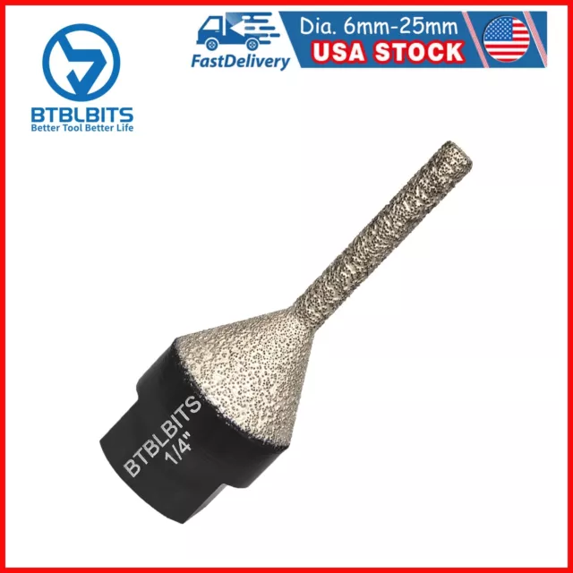 6mm*25mm Diamond Finger Bit Beveling Milling Core Porcelain Tile Marble Hole Saw