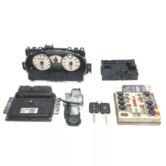 Nissan Micra K12 Ecu Kit Mec37-350 1.4 Petrol Engine Cr14De Control Unit 07-10