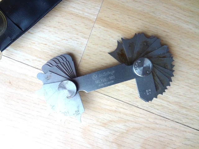 MITUTOYO RADIUS Gage Set No. 186-101 machinist measuring Made in Japan