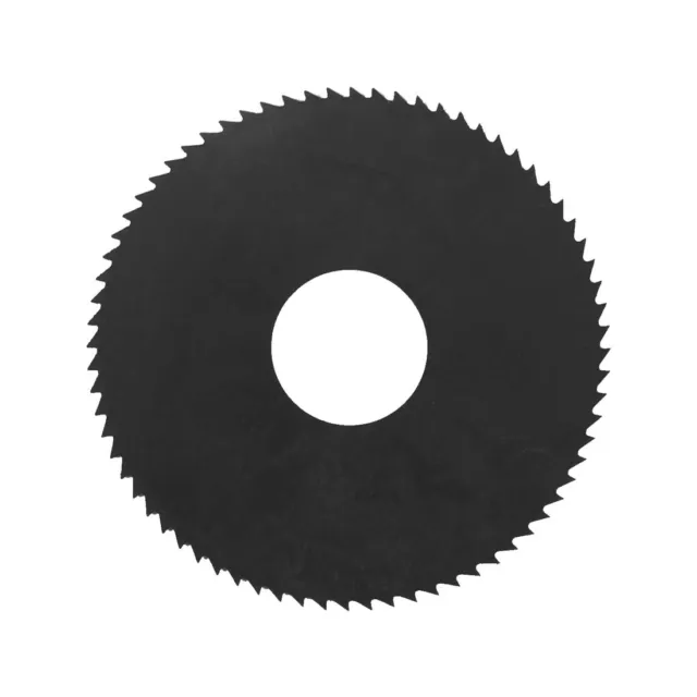 HSS 72 Teeth Round Wheel Disc Slitting Saw Cutter Black 75mm Dia 1mm Thickness