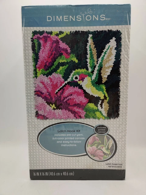 "Kit de gancho de pestillo Dimensions® HUMMINGBIRD 16""x16"