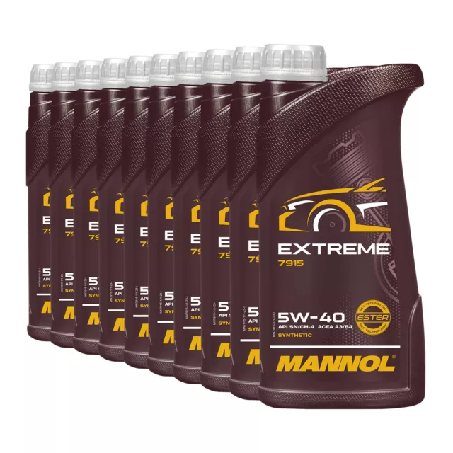 Mannol extreme SAE 5W40 Huile VW 50200, 50500, MB 229.5, BMW LL-01,