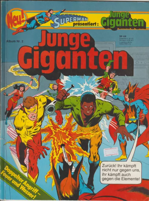 ✪ SUPERMAN präsentiert: JUNGE GIGANTEN #02, Ehapa 1981 COMICALBUM *DC Comics