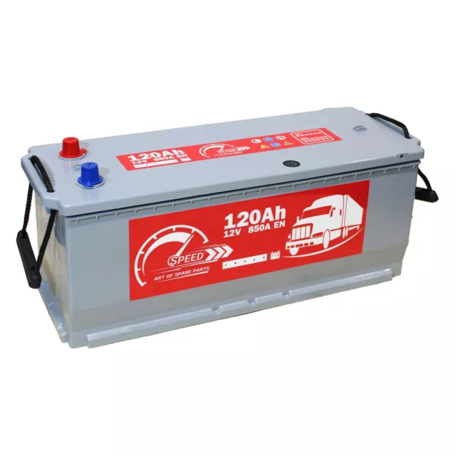 BATTERIA INDUSTRIALE AUTOCARRO 120 Ah EHD - Heavy Duty - 120Ah - 850A Spunto