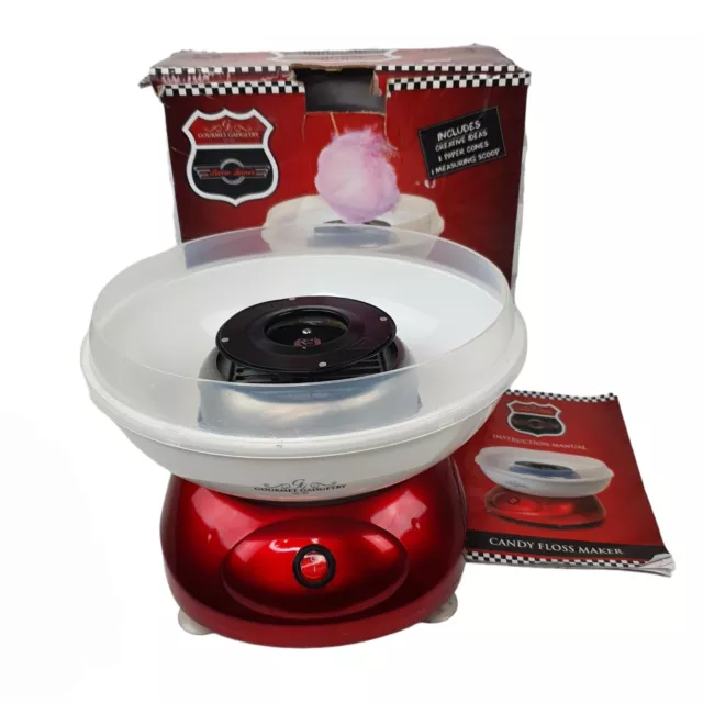 gourmet gadgetry cotton candy floss machine retro diner design boxed manual