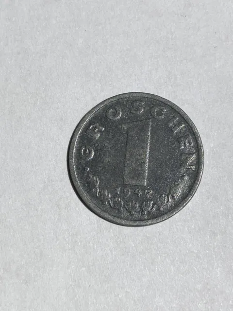 1947 - Austria - 1 GROSCHEN - Nice old coin!