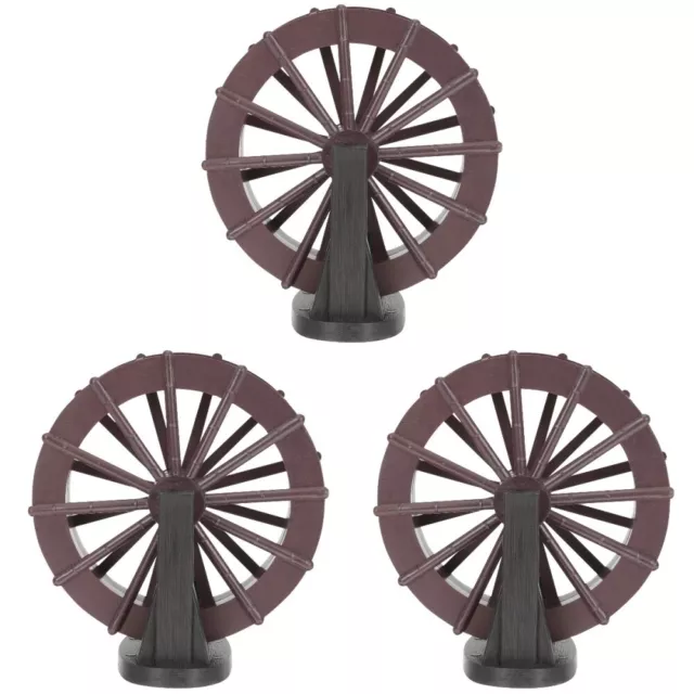 3 PCS Scene Layout Wheel Prop Photography DIY Water Model Office Rockery