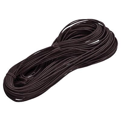 Elástico Cordón Elástico Cuerda 2mm 49 Yardas Oscuro Marrón para Artesanías DIY