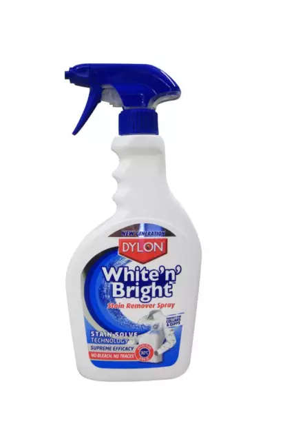 Dylon White 'N' Bright Stain Remover 500ml Spray & Sheets. For brighter whites!!