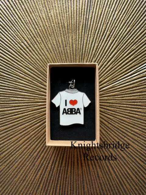 ABBA Official Limited Edition I LOVE HEART TSHIRT Heavyweight Keyring Voyage