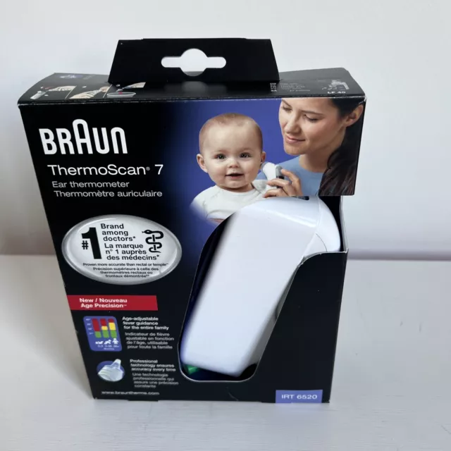 BRAUN THERMOSCAN 7 Ear Thermometer with Age Precision IRT6520 £32.45 -  PicClick UK