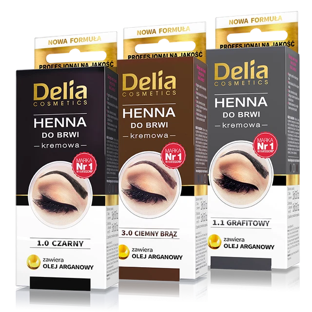 DELIA PROFESSIONAL Quality 1 HENNA COLOR TINTING CREAM KIT FOR