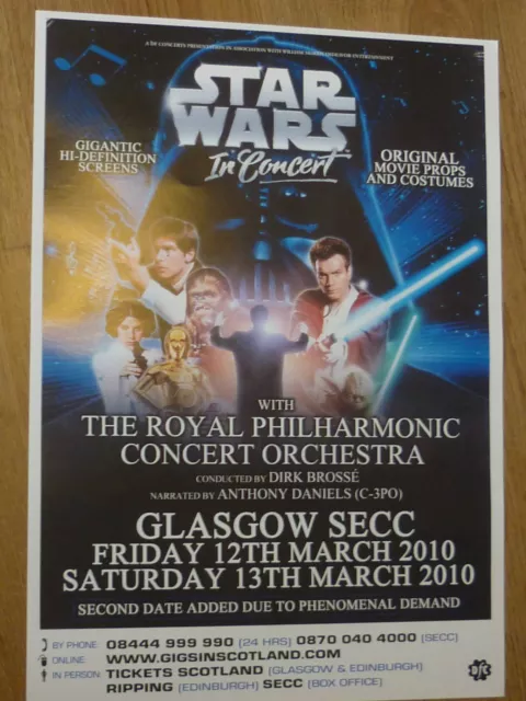 Star Wars In Concert With The Royal Philharmonic Orchestra Glasgow 2010 poster
