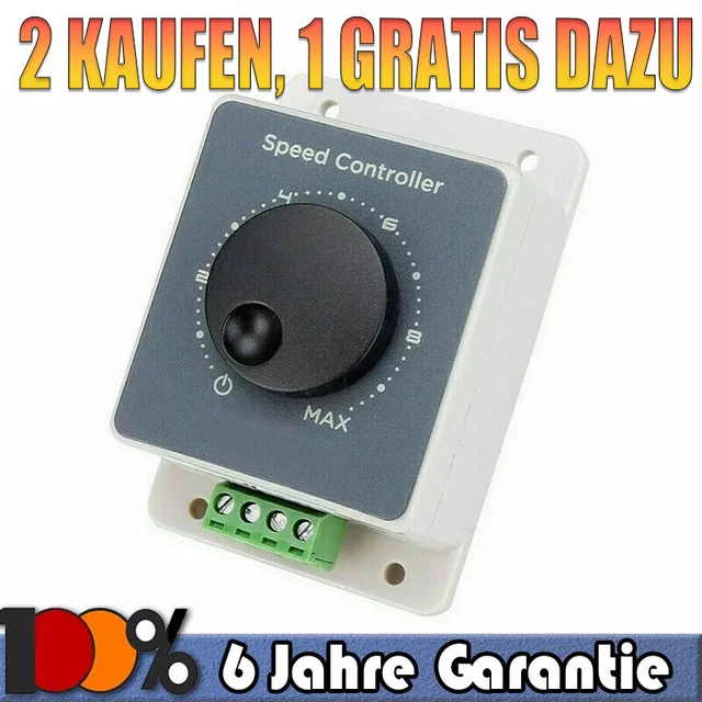 PWM DC Motor Drehzahlregler 12V/24V/36V – 15A, 21 Produktbild-Vorschau 2