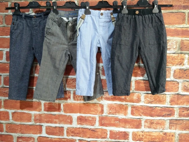 Boys Bundle Aged 18-24 Months Zara Gap Next Trouser Set Smart Braces Formal 92Cm