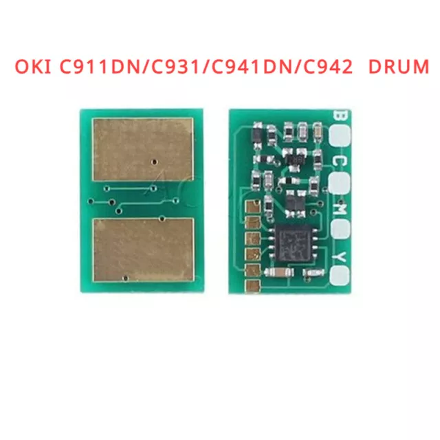 4x Drum Chip for OKI C911, C911DN,C931, C931e,C941, C941e,C941dn,C942 Refill