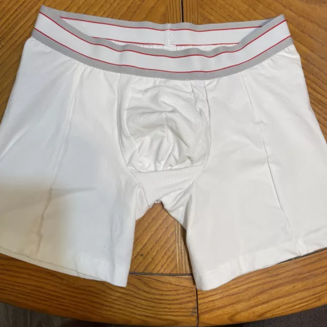 Spanx white cotton stretch boxer brief Size Small