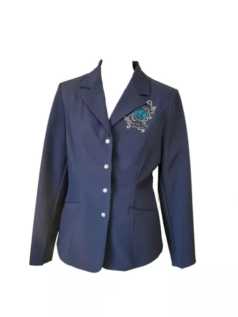 Cavalier Damen Turniersakko Flowers, Softshell, navy, Größe M und L