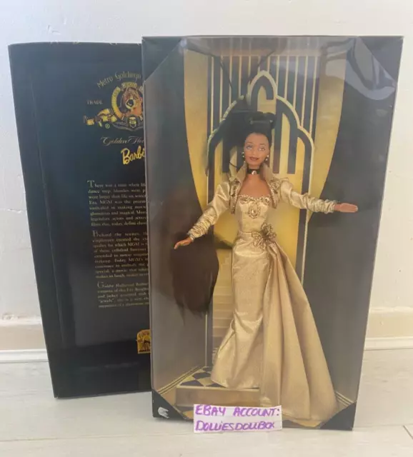 1998 Mattel MGM Golden Hollywood Barbie Doll African American NRFB