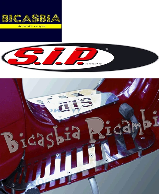 Black Passenger Footrests For Vespa PX 125, 150, 200 - Rainbow / PX PE Series - Made In Italy