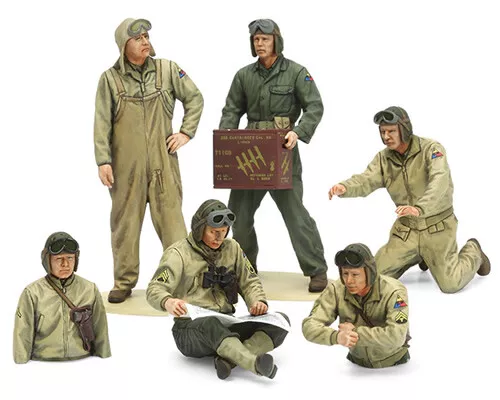 U.S. Tank Crew Set European Theater 1:35 TA35347 - tamiya modellismo