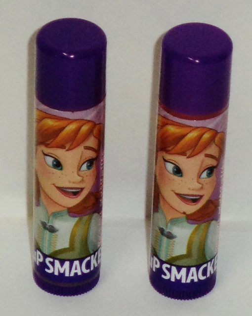 2 Disney Frozen ANNA Lip Smackers Lip Balms CHILLED CRANBERRY GRAPE .14oz Each