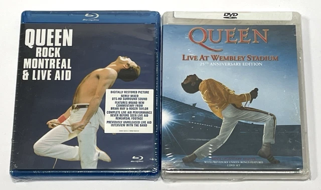QUEEN - ROCK MONTREAL AND LIVE AID DVD Free Postage $7.38