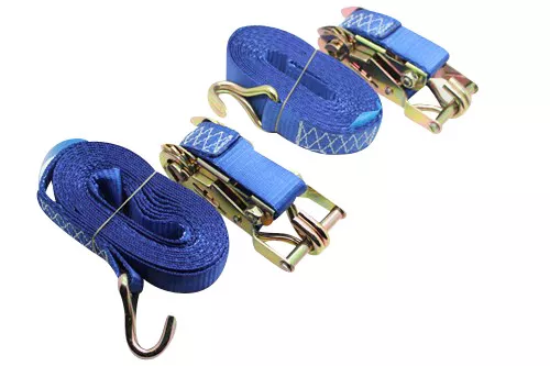 Diversity WrapRatchet Strap Tie Down Iron Handle & Double J hooks 800kg Webbing