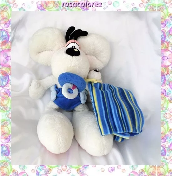 Doudou Peluche Diddl Culotte Bleu Doudou Bébé Mouchoir Rayures Bleu Depesche