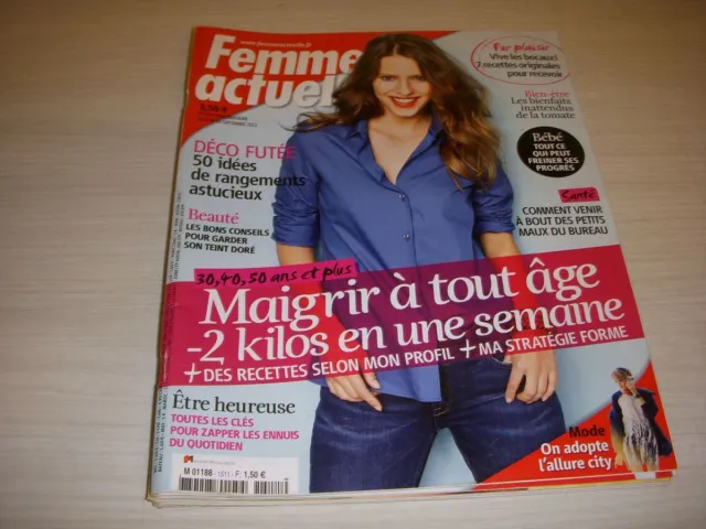 FEMME ACTUELLE 1511 09.2013 Gilles LELLOUCHE ZEP Chiara MASTROIANNI