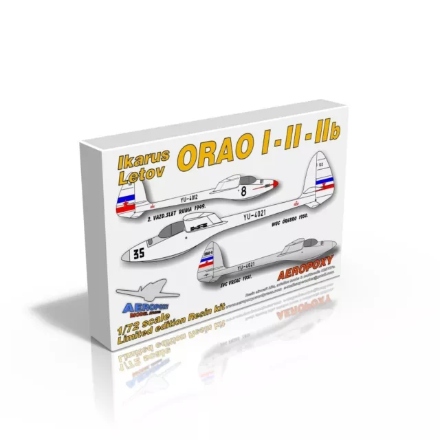 Ikarus / Letov ORAO II - Yugoslav 1948 sailplane - 1/72 resin kit