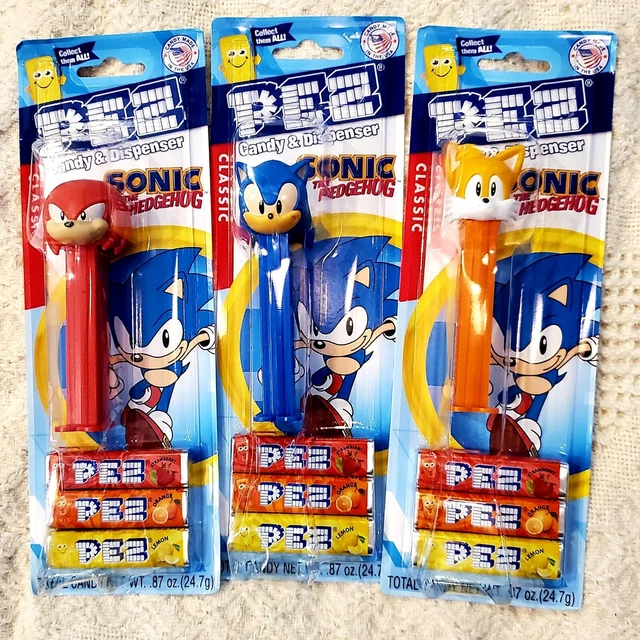 Knuckles Candy PEZ - SONIC The Hedgehog, Knuckles & Tails Classic COMPLETE SET! 2022 ...