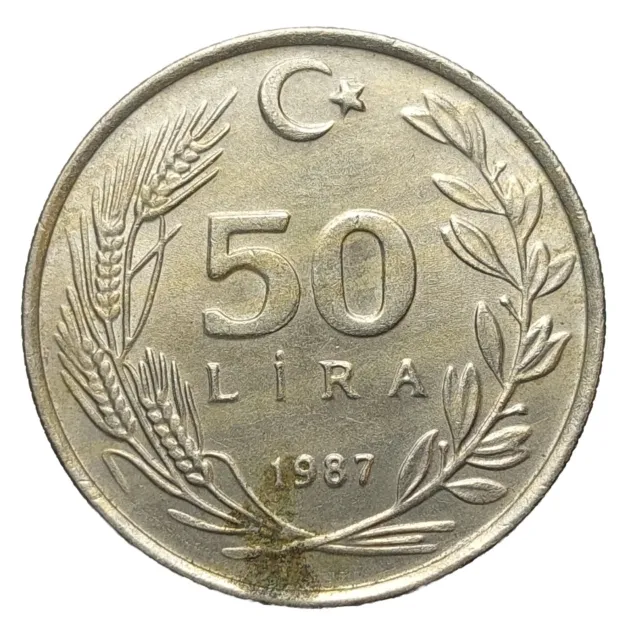 Turkey 50 Lira 1987 Coin P284