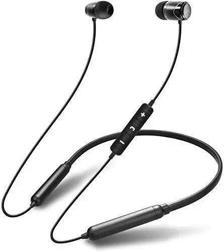 Écouteur sans Fils Blutooth 5.0 Micro Oreillette Intra Auriculaires Sport Noir