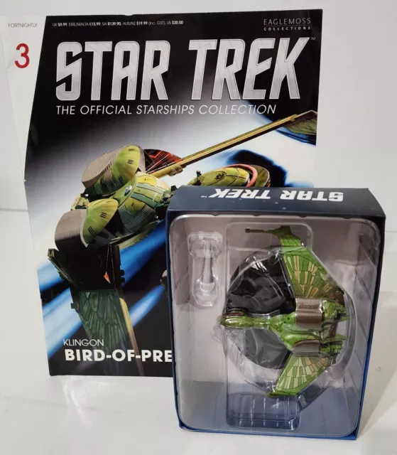 Star Trek KLINGON BIRD OF PREY No. 3 Diecast Starships Collection Eaglemoss