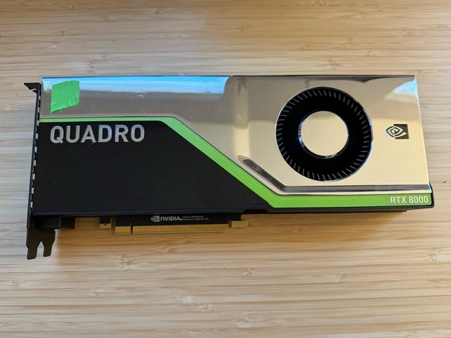 PNY NVIDIA QUADRO RTX 8000 48GB GDDR6 Graphics Card (VCQRTX8000-PB) £ ...
