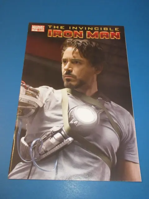 Invincible Iron Man #1 Robert Downey Jr. Photo variant VFNM Beauty Wow