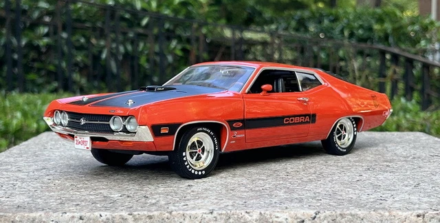 ERTL 1/18 Scale Ford Torino Cobra 1970 Red Diecast Car Model Toy Gift NIB