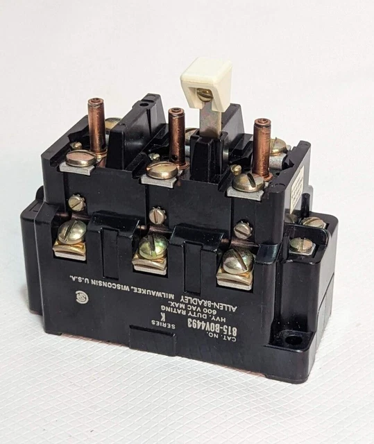 Allen-Bradley 815-B0V4493 Series K 815 Overload Relay Panel Size 00-0-1 3 Pole