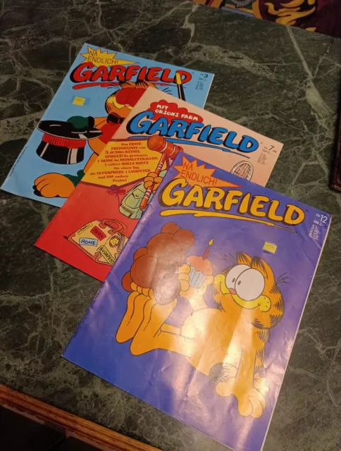 Garfield Comic Nr. 3 & Nr. 7 & Nr. 12