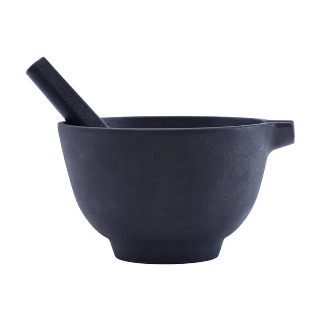 Indian Traditional Forza Cast Iron Mortar & Pestle For Spice & Medicine Masher