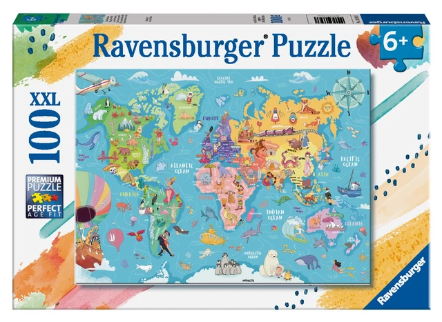 Close Up Puzzle Mappa Del Mondo 1000 Pezzi | 'Premium Map 2020' 68x48 Cm | Prodotto In Germania, Carta Gobrata - 4
