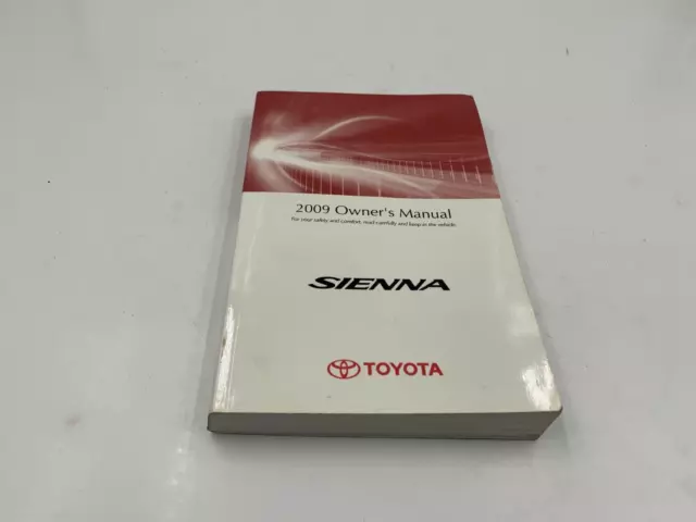 2009 Toyota Sienna Owners Manual OEM E03B40023